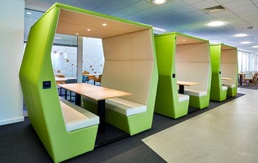 To booth or not to booth? Benefits for your office interior design -  Penketh Group